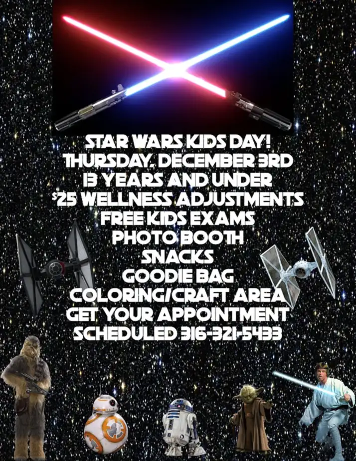 Chiropractic El Dorado KS Star Wars Kids Day